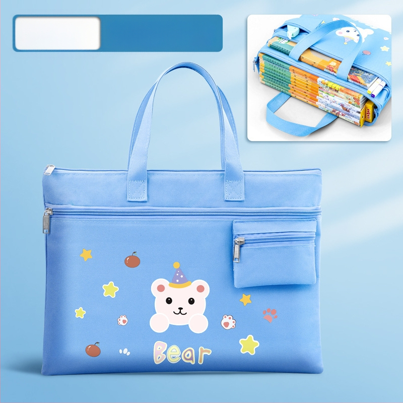 Bedome Σχολική τσάντα από καμβά με φερμουάρ, Καρτούν σχέδιο