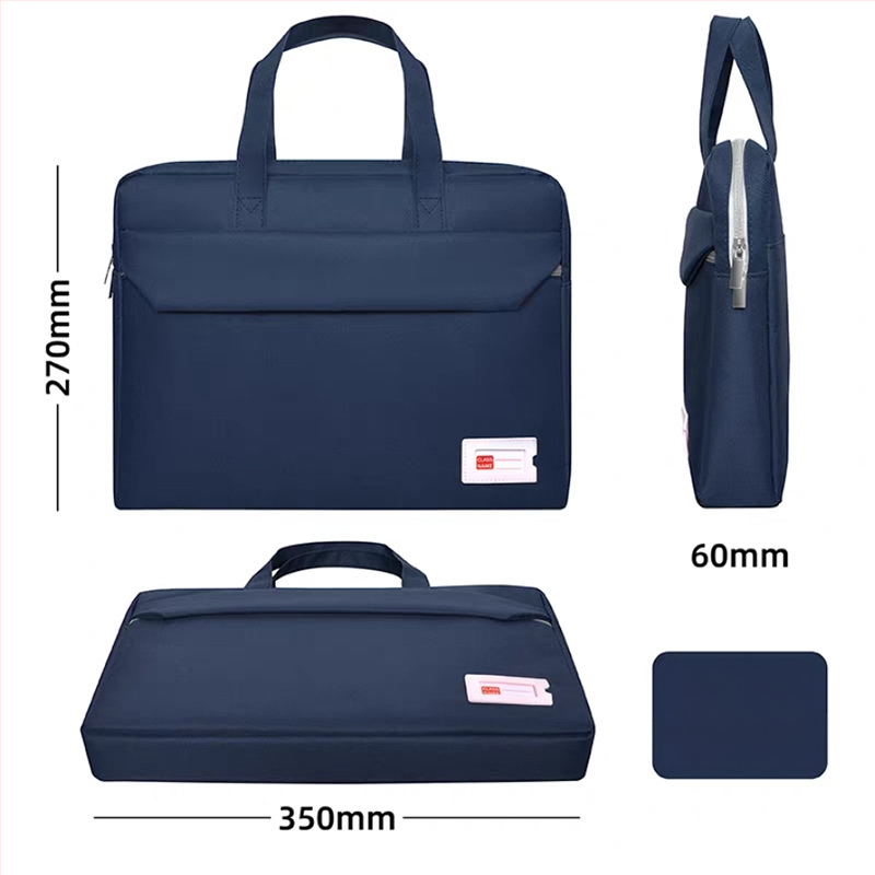 Φοιτητική τσάντα για φορητό υπολογιστή και έγγραφα, unisex, από Oxford ύφασμα, με φερμουάρ, τετράγωνο σχήμα (Okki; Oxford ύφασμα; φερμουάρ; τετράγωνο σχήμα)