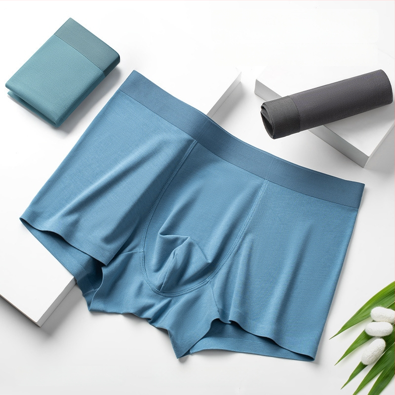 Férfi Modal boxer – lélegző, antibakteriális; bélés Mulberry selyemmel; középmagasság