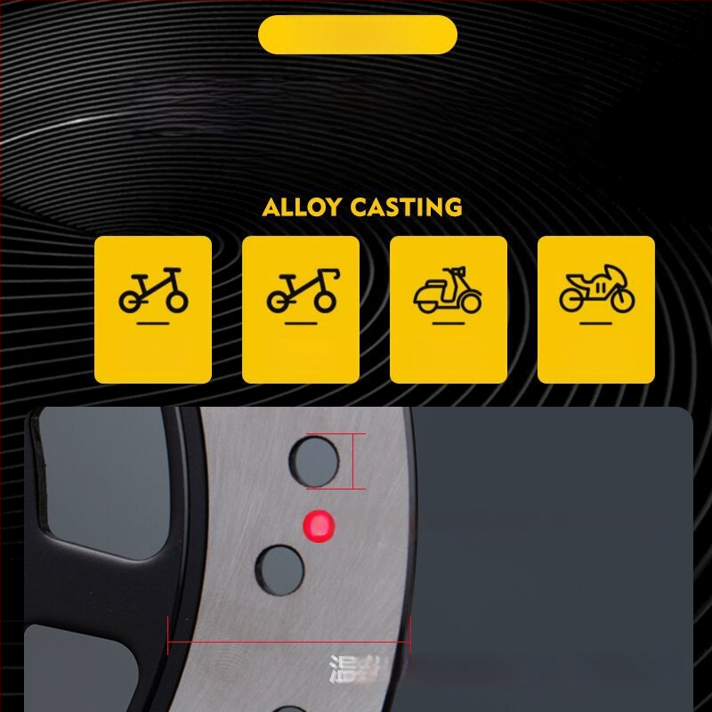 Αναφορτιζόμενο Αλάρμ Δίσκου Κλείδωμα για Ποδήλατο, Αλουμινίου Κράμα, 281 g, Μοντέλο D02, Κωδικός Προϊόντος D01