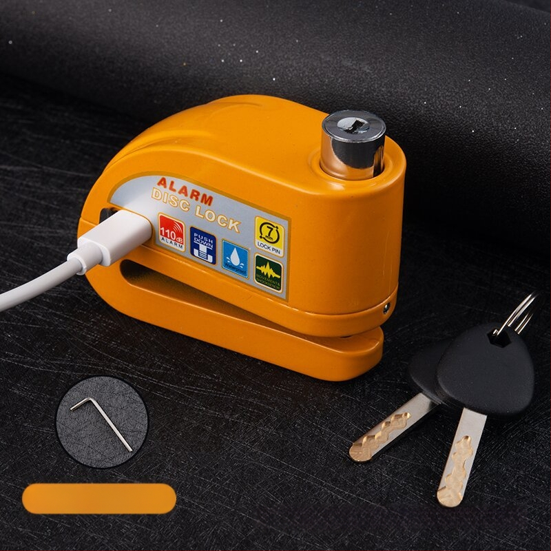 Αναφορτιζόμενο Αλάρμ Δίσκου Κλείδωμα για Ποδήλατο, Αλουμινίου Κράμα, 281 g, Μοντέλο D02, Κωδικός Προϊόντος D01
