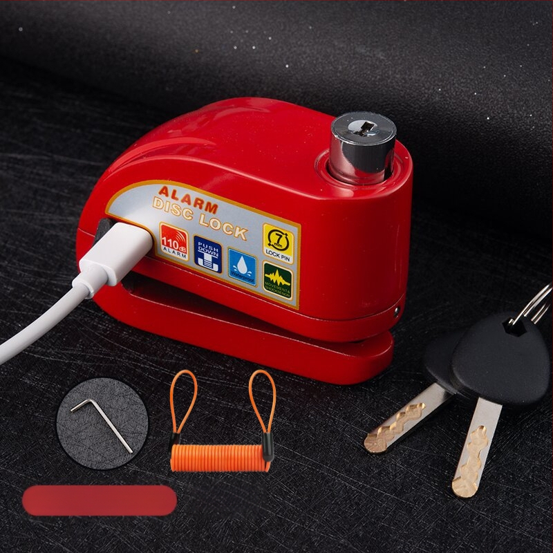 Αναφορτιζόμενο Αλάρμ Δίσκου Κλείδωμα για Ποδήλατο, Αλουμινίου Κράμα, 281 g, Μοντέλο D02, Κωδικός Προϊόντος D01