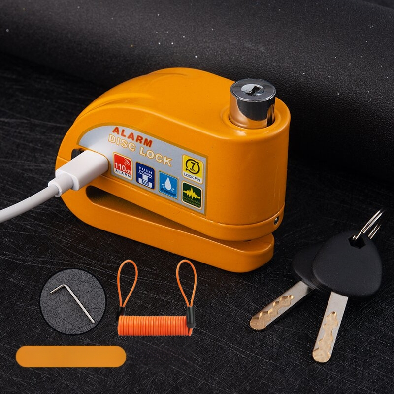 Αναφορτιζόμενο Αλάρμ Δίσκου Κλείδωμα για Ποδήλατο, Αλουμινίου Κράμα, 281 g, Μοντέλο D02, Κωδικός Προϊόντος D01