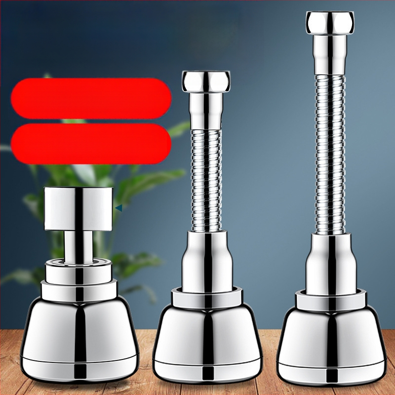 Predĺženie kuchynskej batérie s univerzálnym konvertorom, 304 nerezová oceľ, elektroplátované, ručné inštalácie, model Semi-Copper