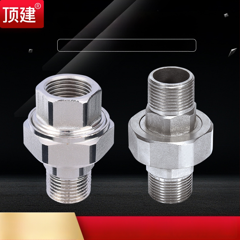 Závitový spoj s dvojitým vonkajším závitom, vnútorné a vonkajšie závity, 1 palec, vodný delič