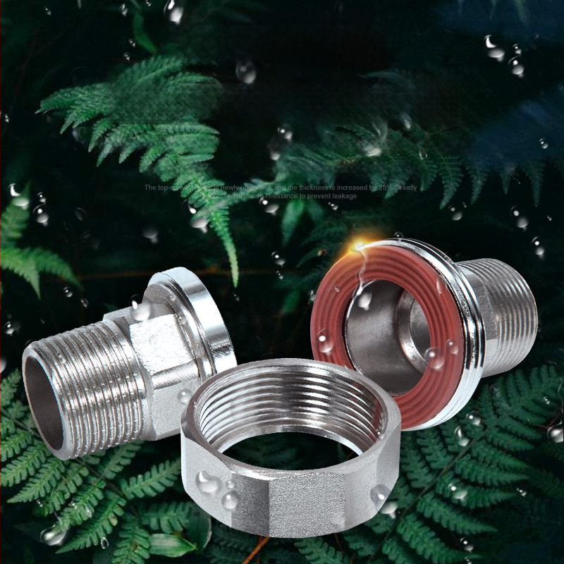 Závitový spoj s dvojitým vonkajším závitom, vnútorné a vonkajšie závity, 1 palec, vodný delič