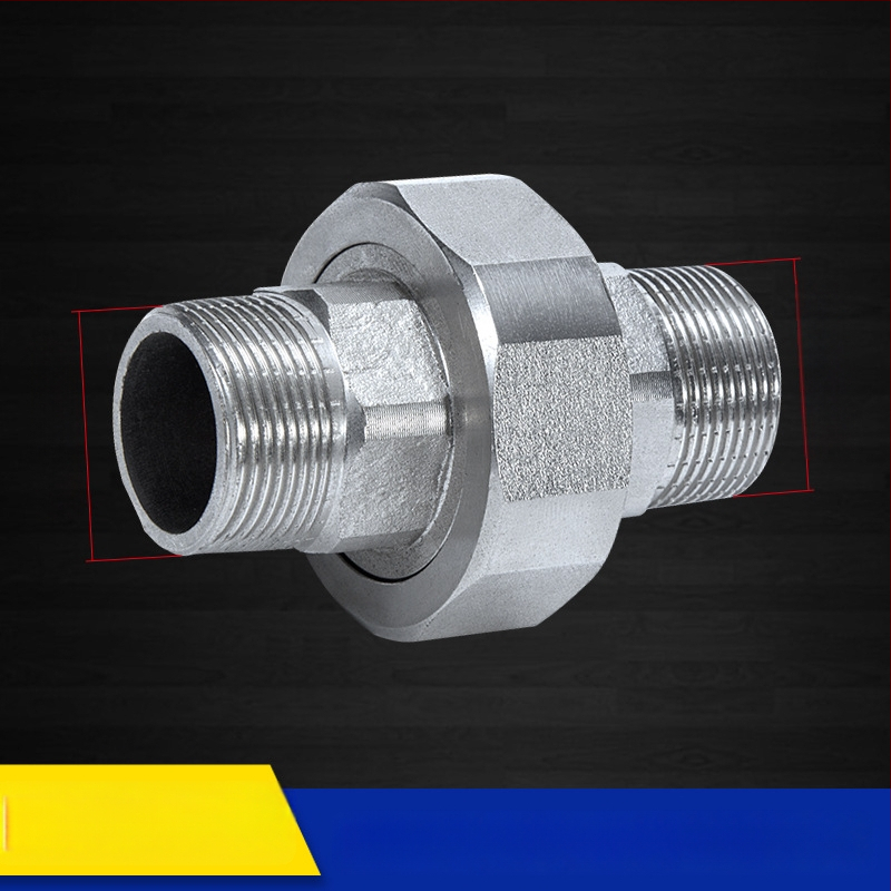 Závitový spoj s dvojitým vonkajším závitom, vnútorné a vonkajšie závity, 1 palec, vodný delič