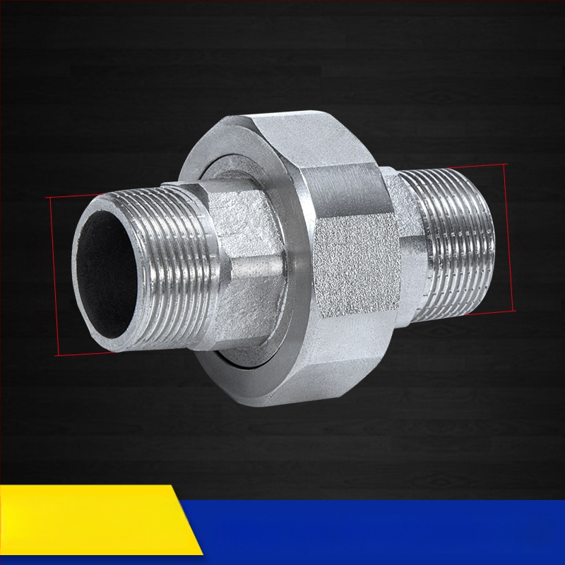 Závitový spoj s dvojitým vonkajším závitom, vnútorné a vonkajšie závity, 1 palec, vodný delič