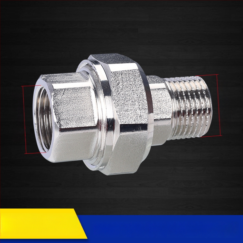 Závitový spoj s dvojitým vonkajším závitom, vnútorné a vonkajšie závity, 1 palec, vodný delič