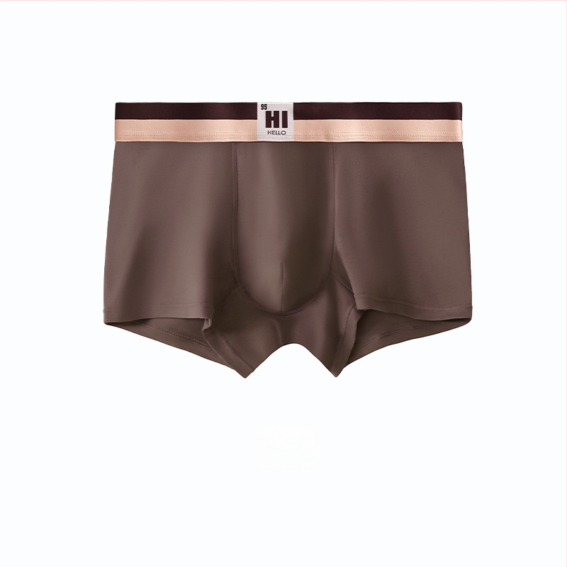 Férfi pamut boxer brief, 95–100% pamut, középmagas derekú, kötött anyag, egyszínű modell, sportos alsónemű
