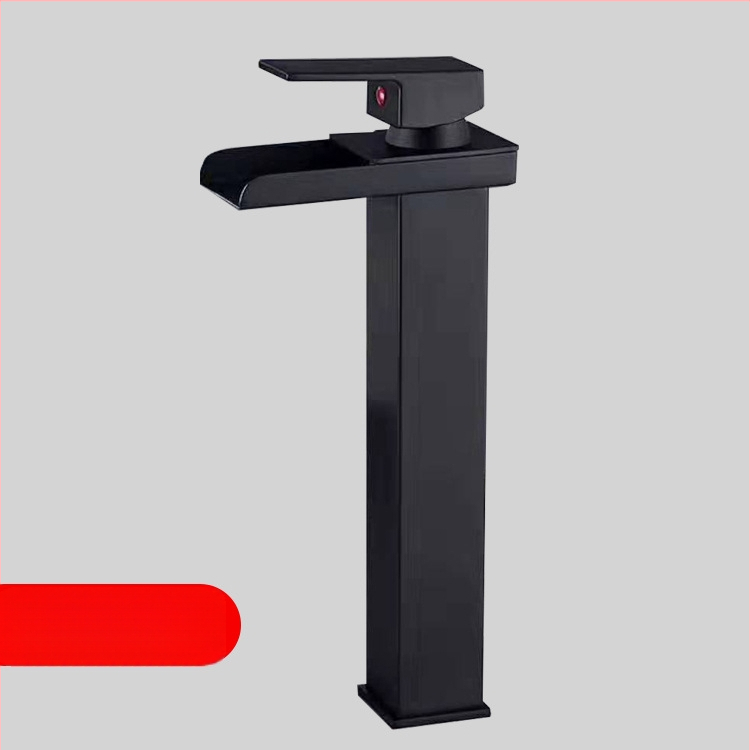 Dvojručný nerezový miešací kohútik pre umývadlo, keramická kartuša, zdvihový ovládací mechanizmus, elektroplatovaný povrch, horúca a studená voda