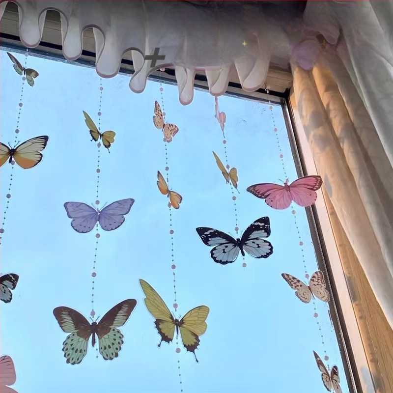3D pillangó falimatrica – PVC anyag, egy darab, háromdimenziós dizájn, alkalmas nappalira, bejáratra és kereskedelmi terekre