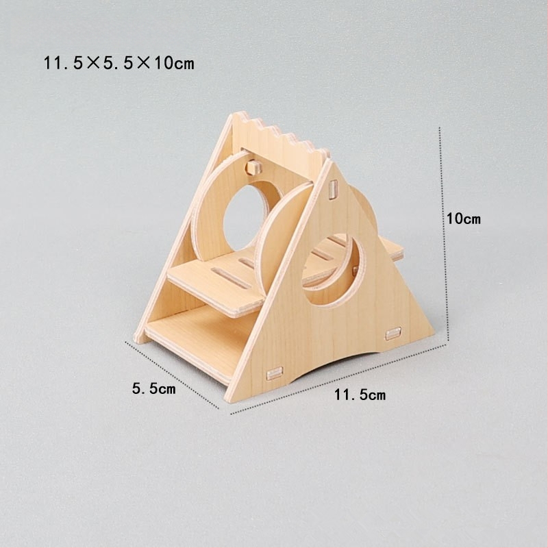 Hamster nest – okrúhly drevený úkryt, vodotesný, kreslený štýl (Materiál: Silk flower; Tvar: Okrúhly; Funkcia: Vodotesný; Štýl: Kreslený; Aplikačné objekty: Hamster)