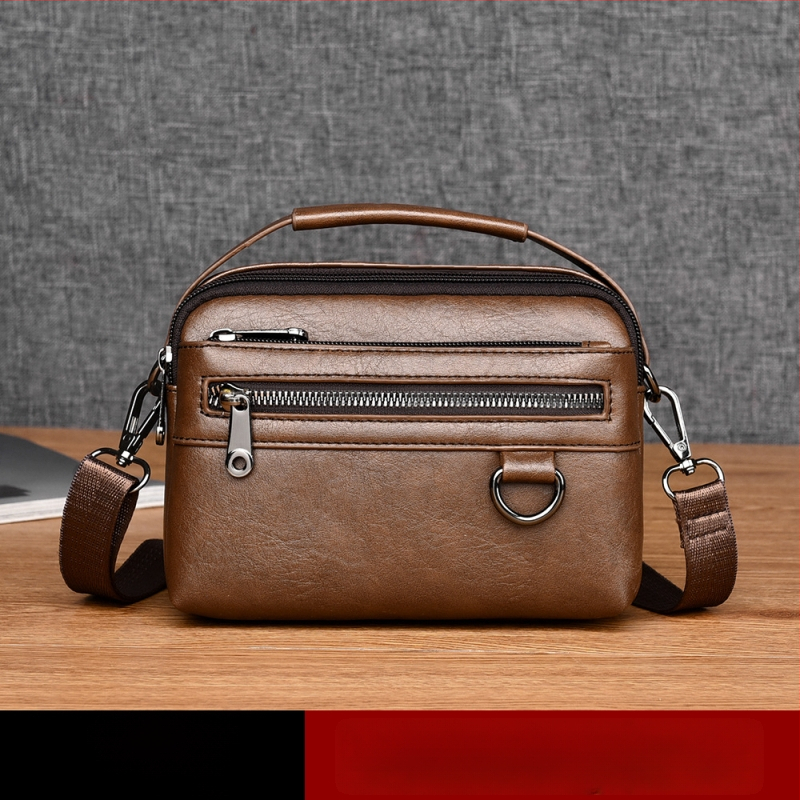 Ανδρικό τσαντάκι ώμου με αστικό μινιμαλιστικό στυλ, PU υλικό, επένδυση πολυεστέρα, γεωμετρικό σχέδιο, μάρκα Kati kangaroo