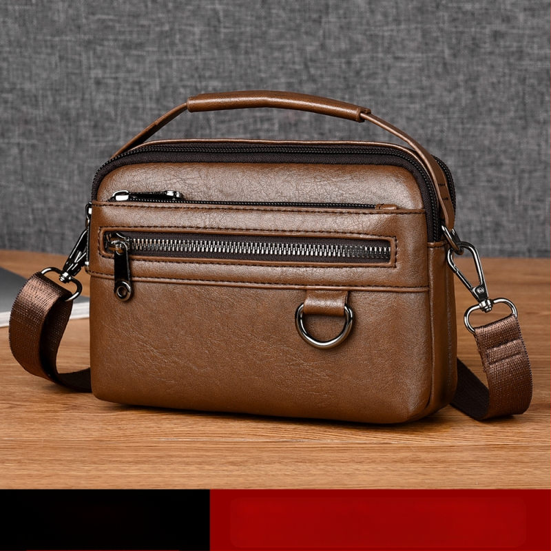 Ανδρικό τσαντάκι ώμου με αστικό μινιμαλιστικό στυλ, PU υλικό, επένδυση πολυεστέρα, γεωμετρικό σχέδιο, μάρκα Kati kangaroo