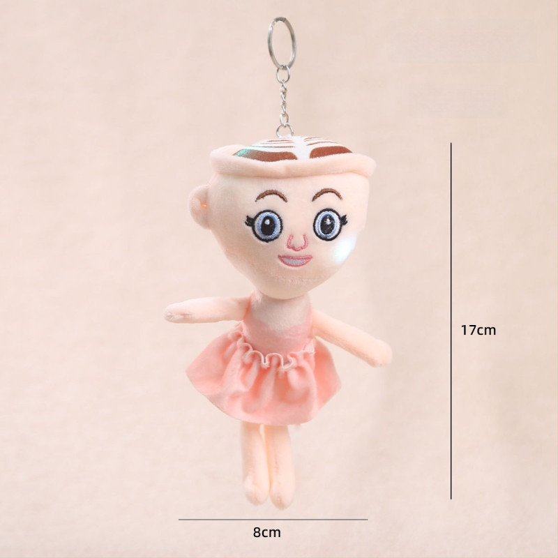 Плюшена маймунка кукла, къс плюш, пълнеж PP памук, OEM лого обработка, подходяща за възраст 14+