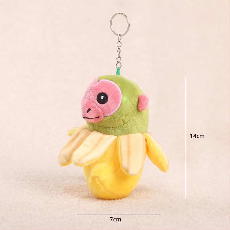 Плюшена маймунка кукла, къс плюш, пълнеж PP памук, OEM лого обработка, подходяща за възраст 14+