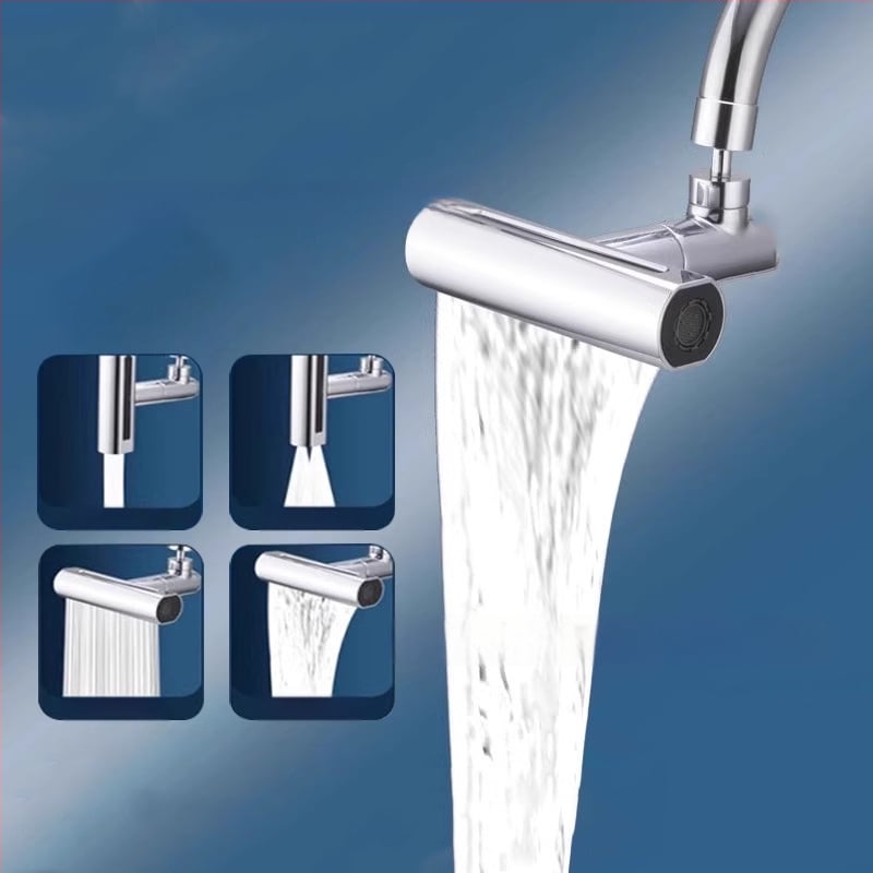 Drezová batéria s vodopádom a univerzálnym otočným predlžovačom — Model Flying Feather; Materiál: zliatina + ABS telo; Povrch: elektroplating; Pripojenie: závitové; Prevádzková teplota: 100