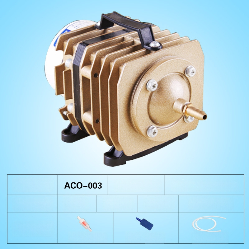 Електромагнитна въздушна помпа за езеро и рибовъдство — Бранд SUNSUN/Sensen; Тегло: 5 кг; Шум: 50 dB; Захранване: AC