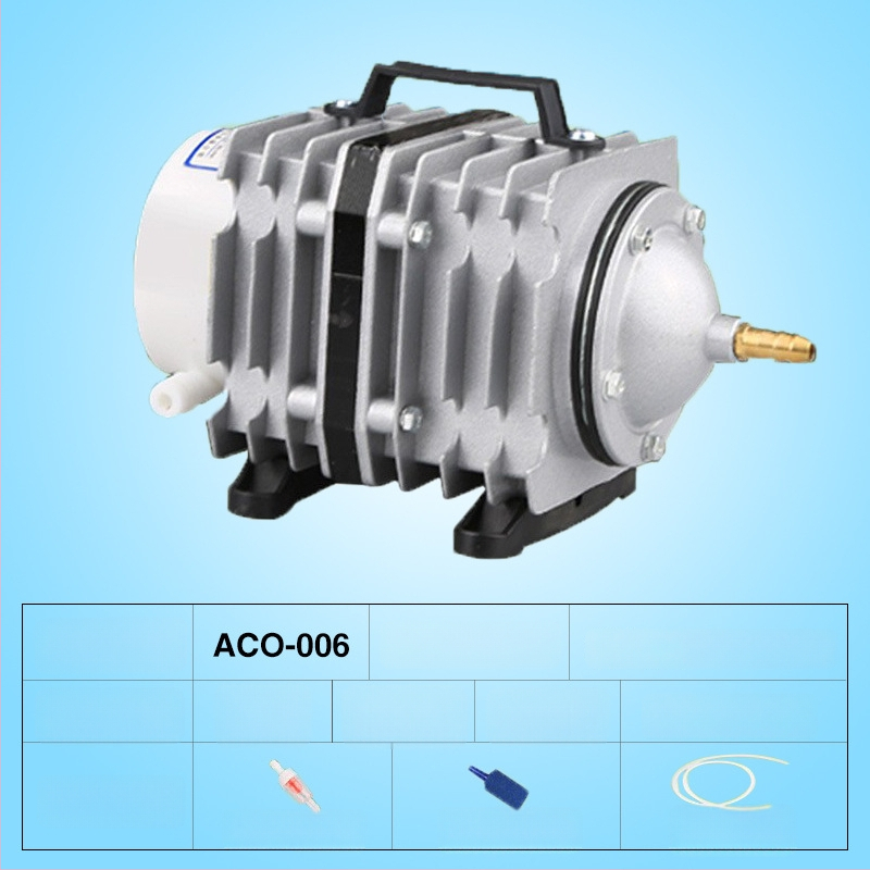 Електромагнитна въздушна помпа за езеро и рибовъдство — Бранд SUNSUN/Sensen; Тегло: 5 кг; Шум: 50 dB; Захранване: AC