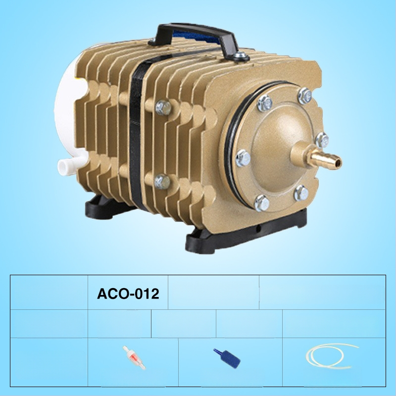 Електромагнитна въздушна помпа за езеро и рибовъдство — Бранд SUNSUN/Sensen; Тегло: 5 кг; Шум: 50 dB; Захранване: AC