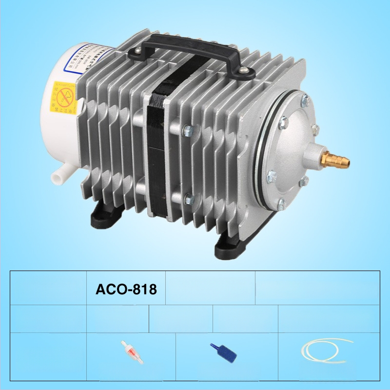 Електромагнитна въздушна помпа за езеро и рибовъдство — Бранд SUNSUN/Sensen; Тегло: 5 кг; Шум: 50 dB; Захранване: AC
