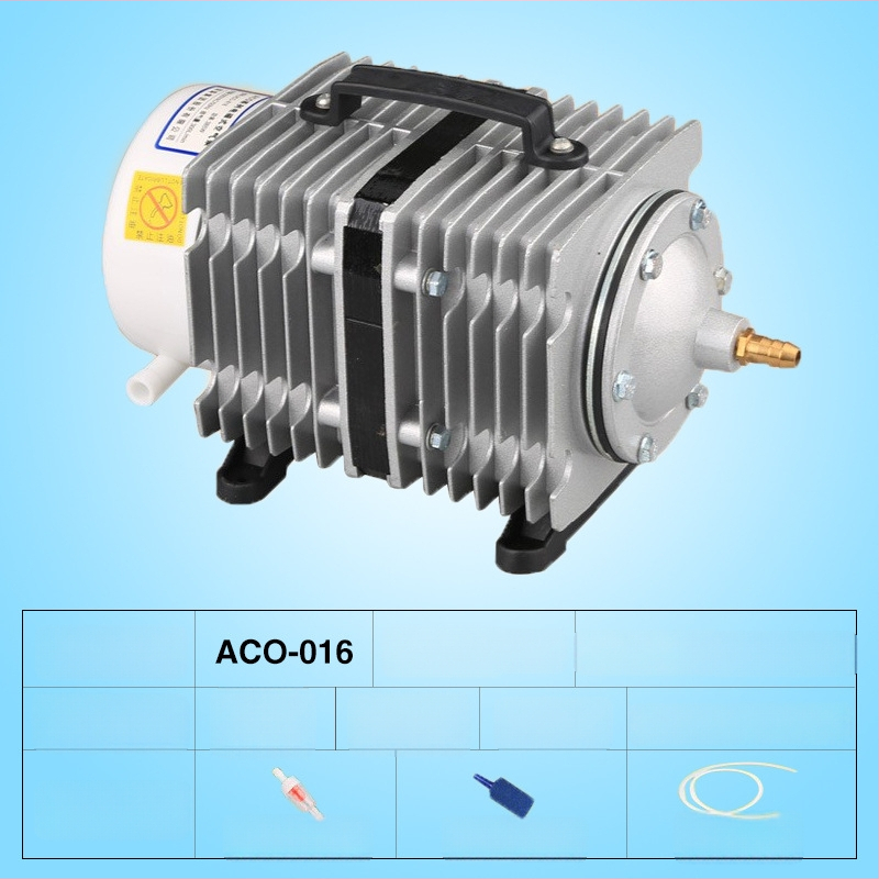 Електромагнитна въздушна помпа за езеро и рибовъдство — Бранд SUNSUN/Sensen; Тегло: 5 кг; Шум: 50 dB; Захранване: AC