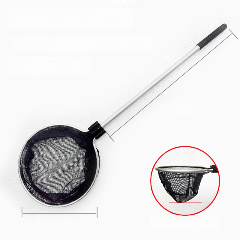 Akváriumi teleszkópos háló alumínium ötvözet rúd és poliészter hálóval, 500 g, akváriumi felszerelés