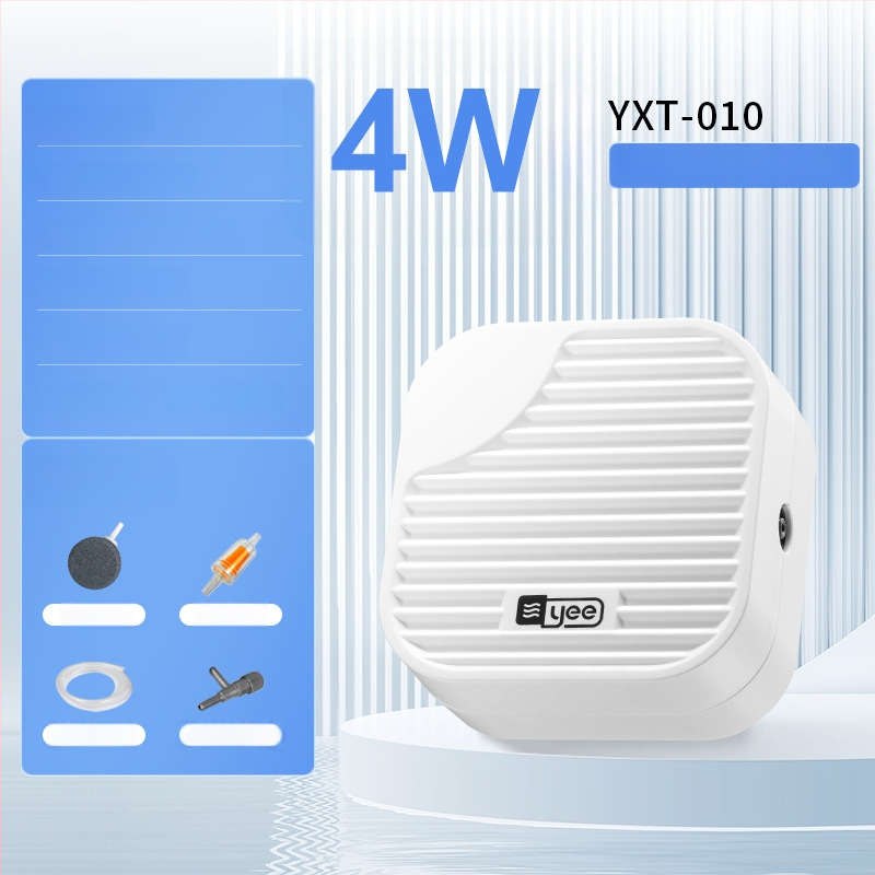 yee Akváriumi oxigénszivattyú – csendes aerátor, 0,5 kg súlyú, otthoni használatra