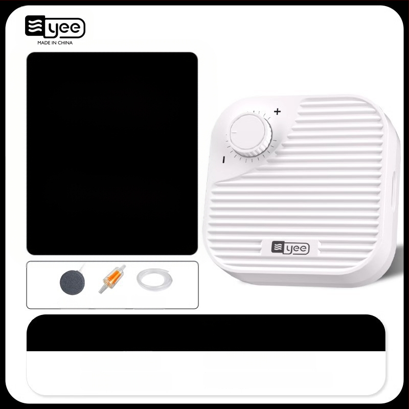 yee Akváriumi oxigénszivattyú – csendes aerátor, 0,5 kg súlyú, otthoni használatra