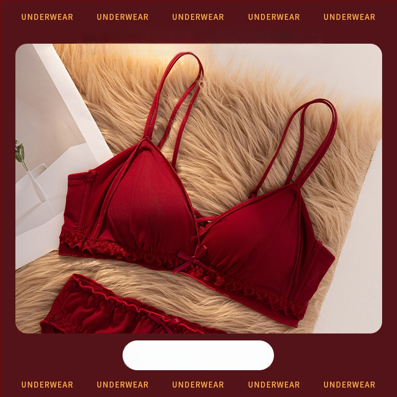 Set de sutiene pentru femei cu cupă 3/4, cupe modelate cu partea superioară subțire, partea inferioară mai groasă, material dantelat din nailon, bretele fixe duble, închidere din spate cu trei rânduri, fără fir, respirabil, confortabil