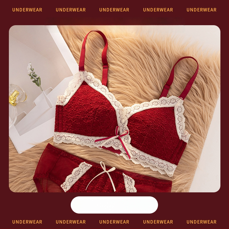 Set de sutiene pentru femei cu cupă 3/4, cupe modelate cu partea superioară subțire, partea inferioară mai groasă, material dantelat din nailon, bretele fixe duble, închidere din spate cu trei rânduri, fără fir, respirabil, confortabil