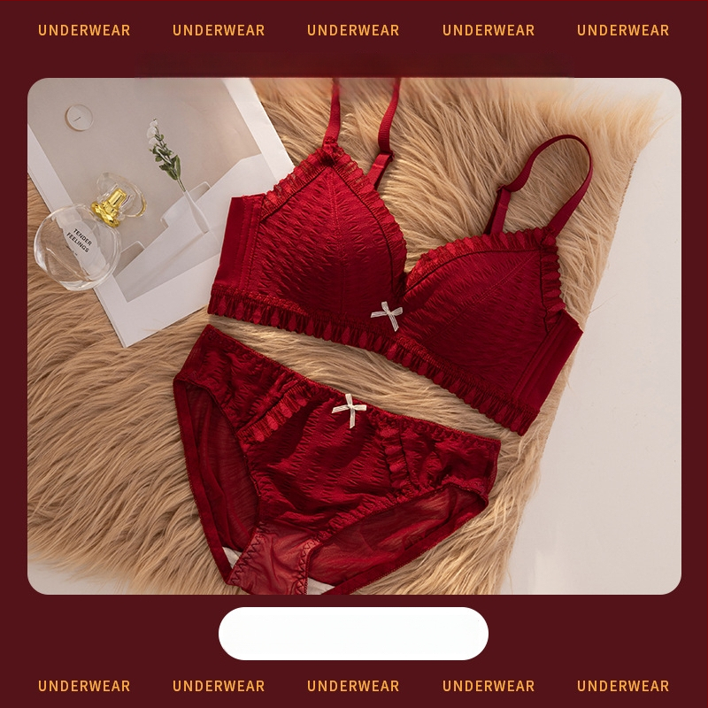 Set de sutiene pentru femei cu cupă 3/4, cupe modelate cu partea superioară subțire, partea inferioară mai groasă, material dantelat din nailon, bretele fixe duble, închidere din spate cu trei rânduri, fără fir, respirabil, confortabil