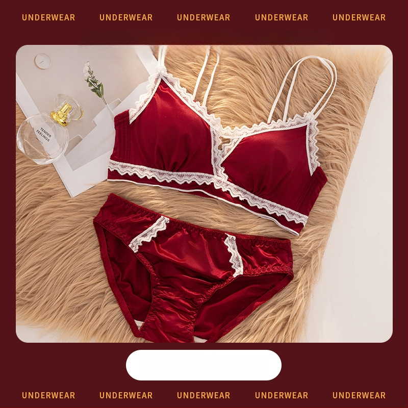 Set de sutiene pentru femei cu cupă 3/4, cupe modelate cu partea superioară subțire, partea inferioară mai groasă, material dantelat din nailon, bretele fixe duble, închidere din spate cu trei rânduri, fără fir, respirabil, confortabil