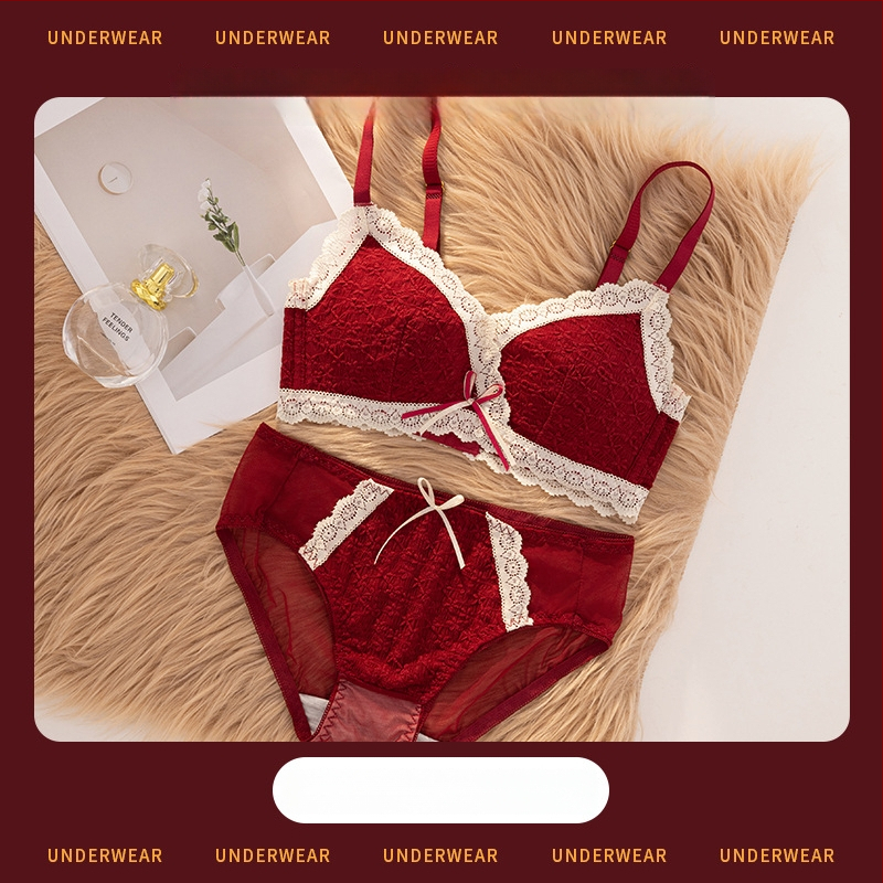 Set de sutiene pentru femei cu cupă 3/4, cupe modelate cu partea superioară subțire, partea inferioară mai groasă, material dantelat din nailon, bretele fixe duble, închidere din spate cu trei rânduri, fără fir, respirabil, confortabil