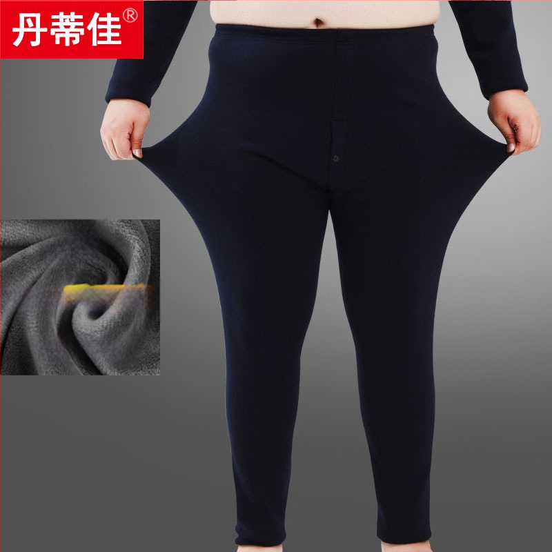 Colanți termici din bumbac pentru bărbați, dintr-un singur strat, calzi, țesătură 161-180 g/m2