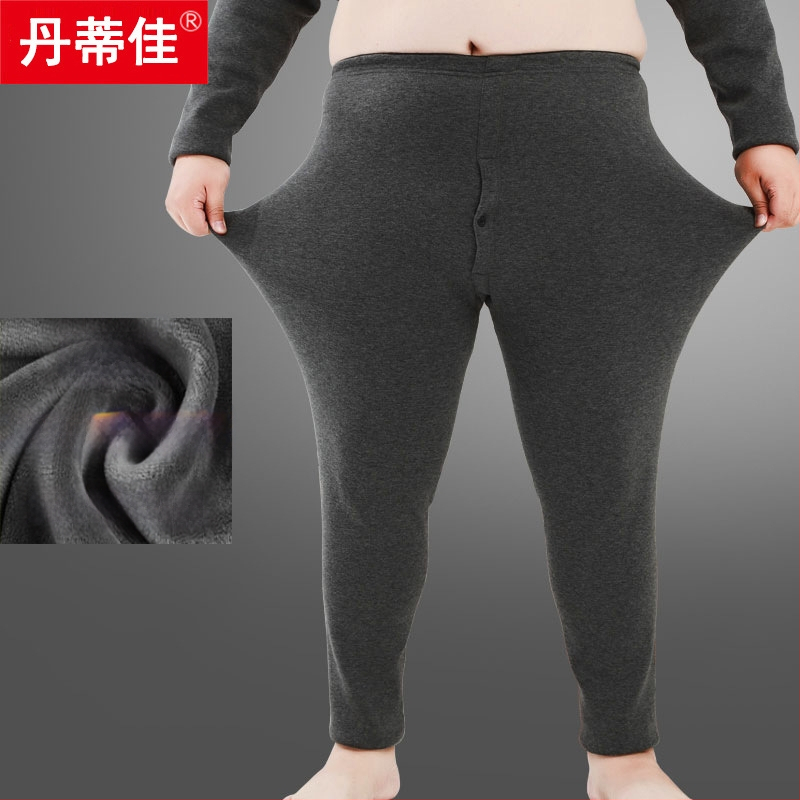 Colanți termici din bumbac pentru bărbați, dintr-un singur strat, calzi, țesătură 161-180 g/m2