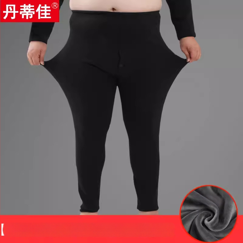 Colanți termici din bumbac pentru bărbați, dintr-un singur strat, calzi, țesătură 161-180 g/m2