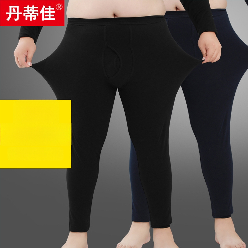 Colanți termici din bumbac pentru bărbați, dintr-un singur strat, calzi, țesătură 161-180 g/m2