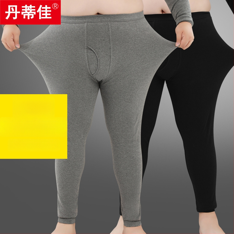 Colanți termici din bumbac pentru bărbați, dintr-un singur strat, calzi, țesătură 161-180 g/m2