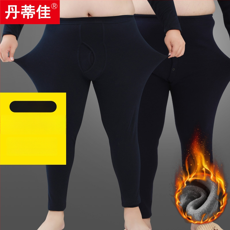 Colanți termici din bumbac pentru bărbați, dintr-un singur strat, calzi, țesătură 161-180 g/m2