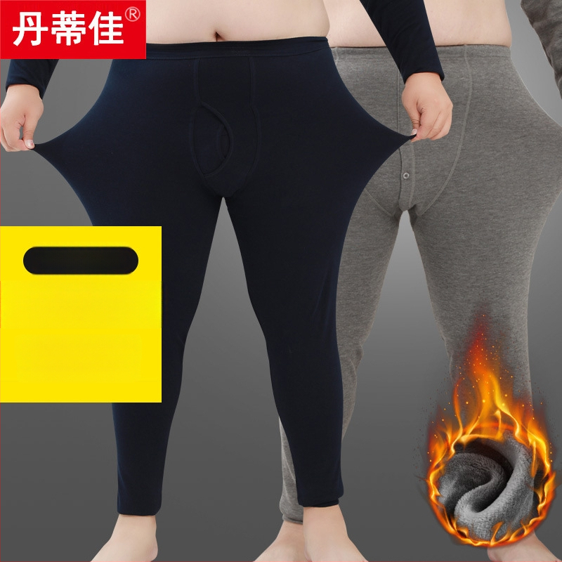 Colanți termici din bumbac pentru bărbați, dintr-un singur strat, calzi, țesătură 161-180 g/m2