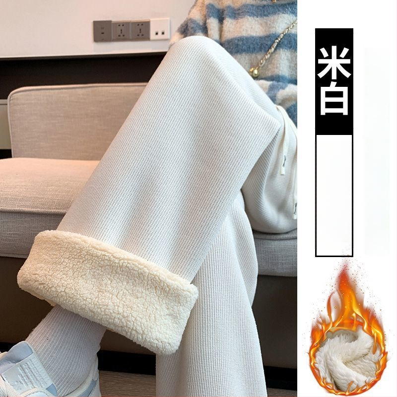 Γυναικείο παντελόνι εγκυμοσύνης για χειμώνα με στήριξη κοιλιάς, επενδυμένο με φλίς και πρόσθετη θερμότητα, υψηλή μέση και φαρδιά γραμμή, ύφασμα πολυεστέρα-ελαστάν, υψηλή ελαστικότητα