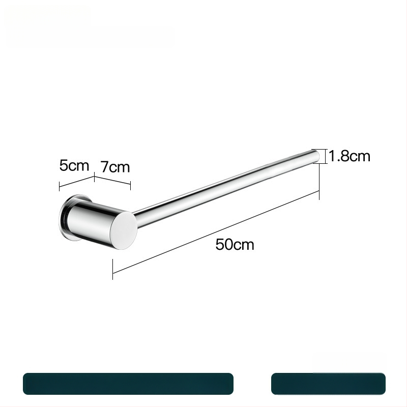 Réz törölközőtartó – fúrás nélküli szerelés, teherbírás 10 kg, egyetlen réteg, modern minimalista stílus