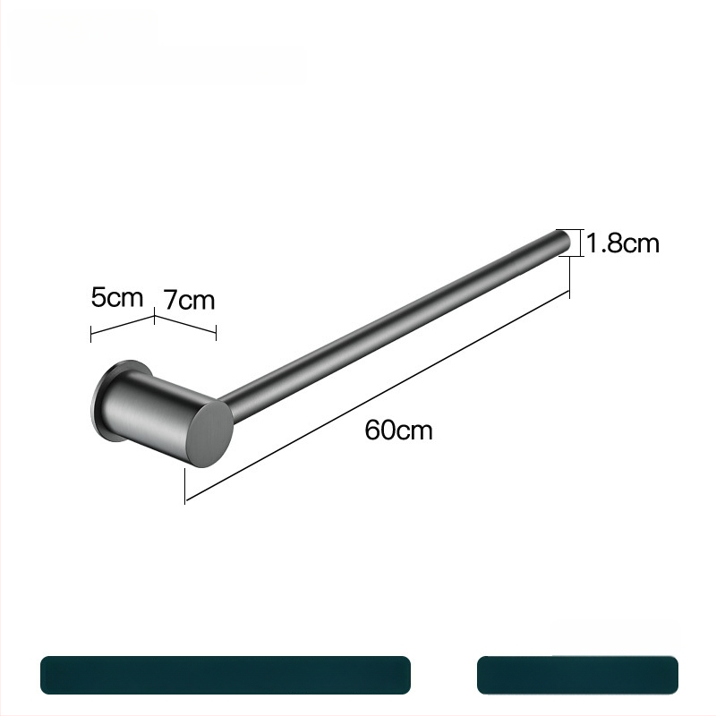 Réz törölközőtartó – fúrás nélküli szerelés, teherbírás 10 kg, egyetlen réteg, modern minimalista stílus