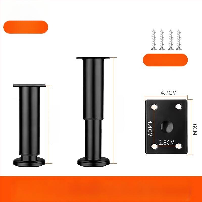 Állítható bútorlábak – rozsdamentes acél és hideg hengerelt acél; univerzális felhasználás; modern, minimalist stílus; bevonat sütőben égett