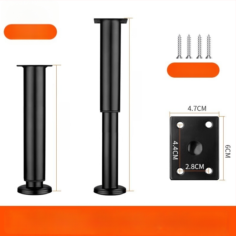 Állítható bútorlábak – rozsdamentes acél és hideg hengerelt acél; univerzális felhasználás; modern, minimalist stílus; bevonat sütőben égett