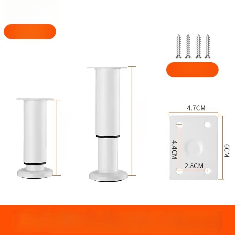 Állítható bútorlábak – rozsdamentes acél és hideg hengerelt acél; univerzális felhasználás; modern, minimalist stílus; bevonat sütőben égett