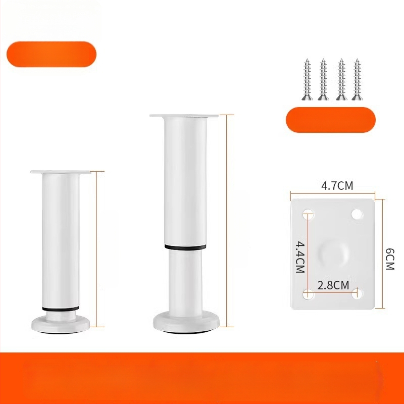 Állítható bútorlábak – rozsdamentes acél és hideg hengerelt acél; univerzális felhasználás; modern, minimalist stílus; bevonat sütőben égett