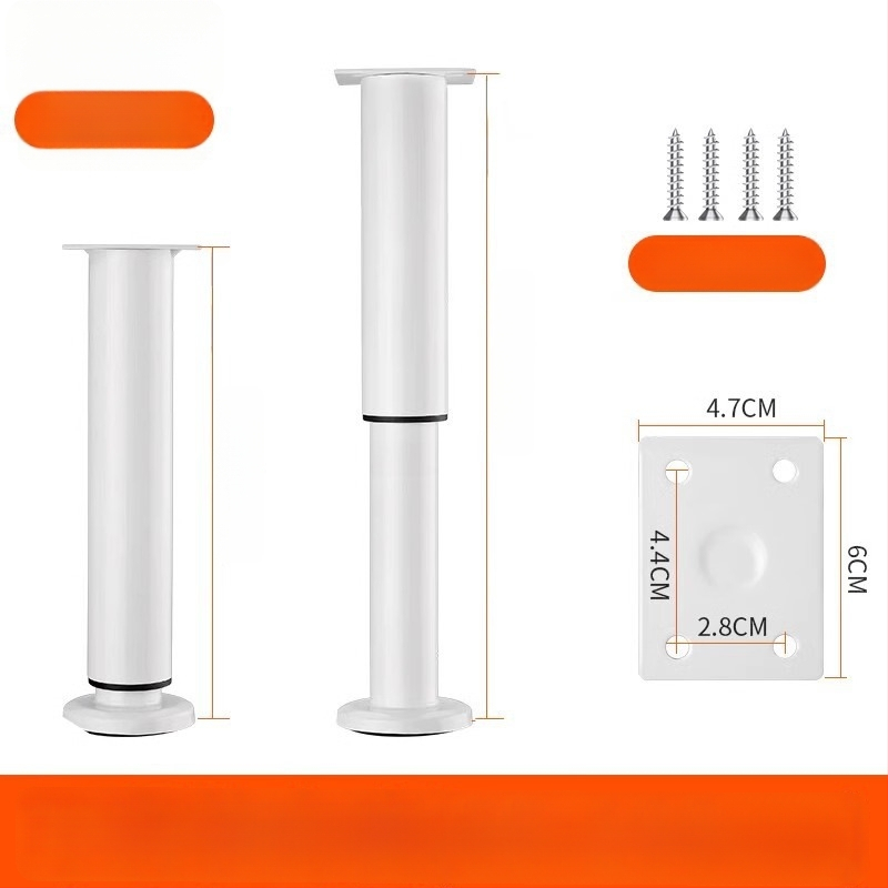 Állítható bútorlábak – rozsdamentes acél és hideg hengerelt acél; univerzális felhasználás; modern, minimalist stílus; bevonat sütőben égett